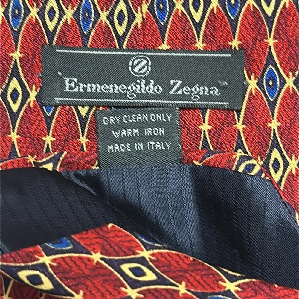 Ermenegildo Zegna Men's Silk Tie Made In Italy